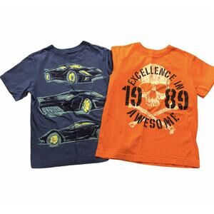 Children's Place Blue Car Orange Pirate 7/8